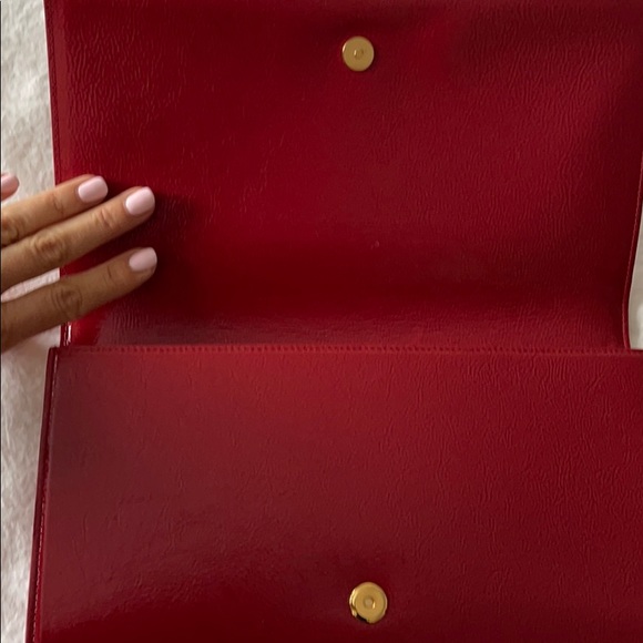 YSL ❌SOLD ❌red clutch authentic ! - Picture 3 of 11